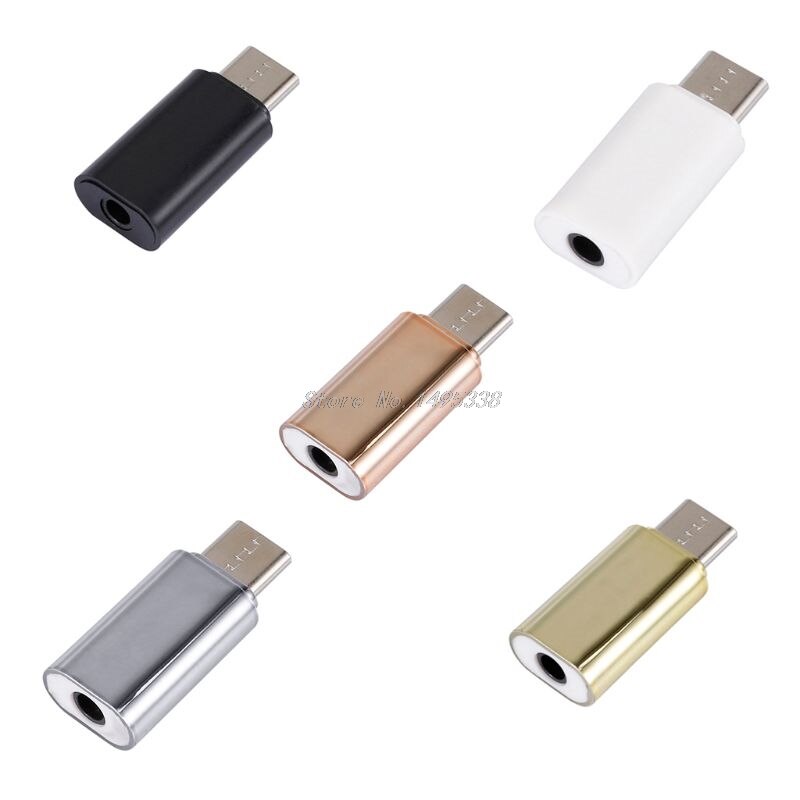 Usb c type c audio han  to 3.5mm hun adapter aux jack mini bærbar stereo øretelefon headset konverter adapter
