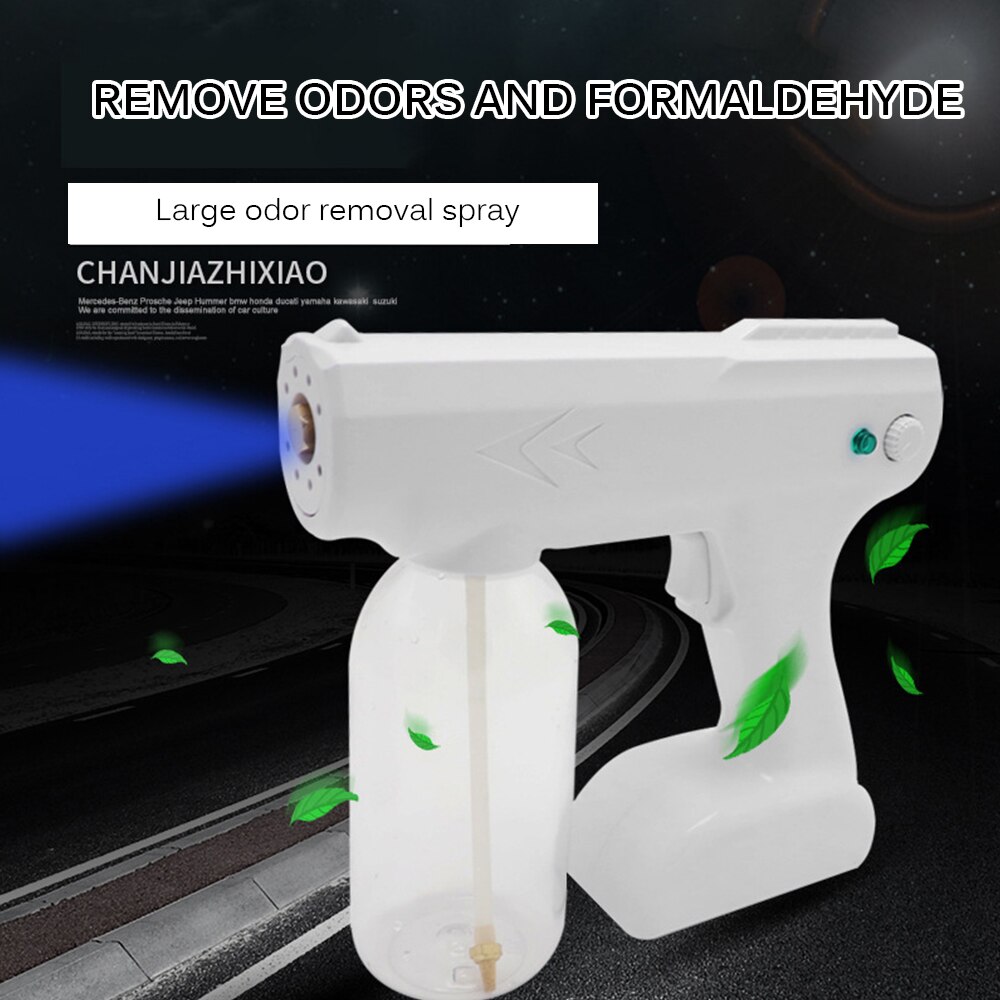 Wireless Electric Sprayer Sanitizer 800ml Fogger Disinfectant Machine Handheld Rechargeable Nano Steam Atomizer With Blue Light