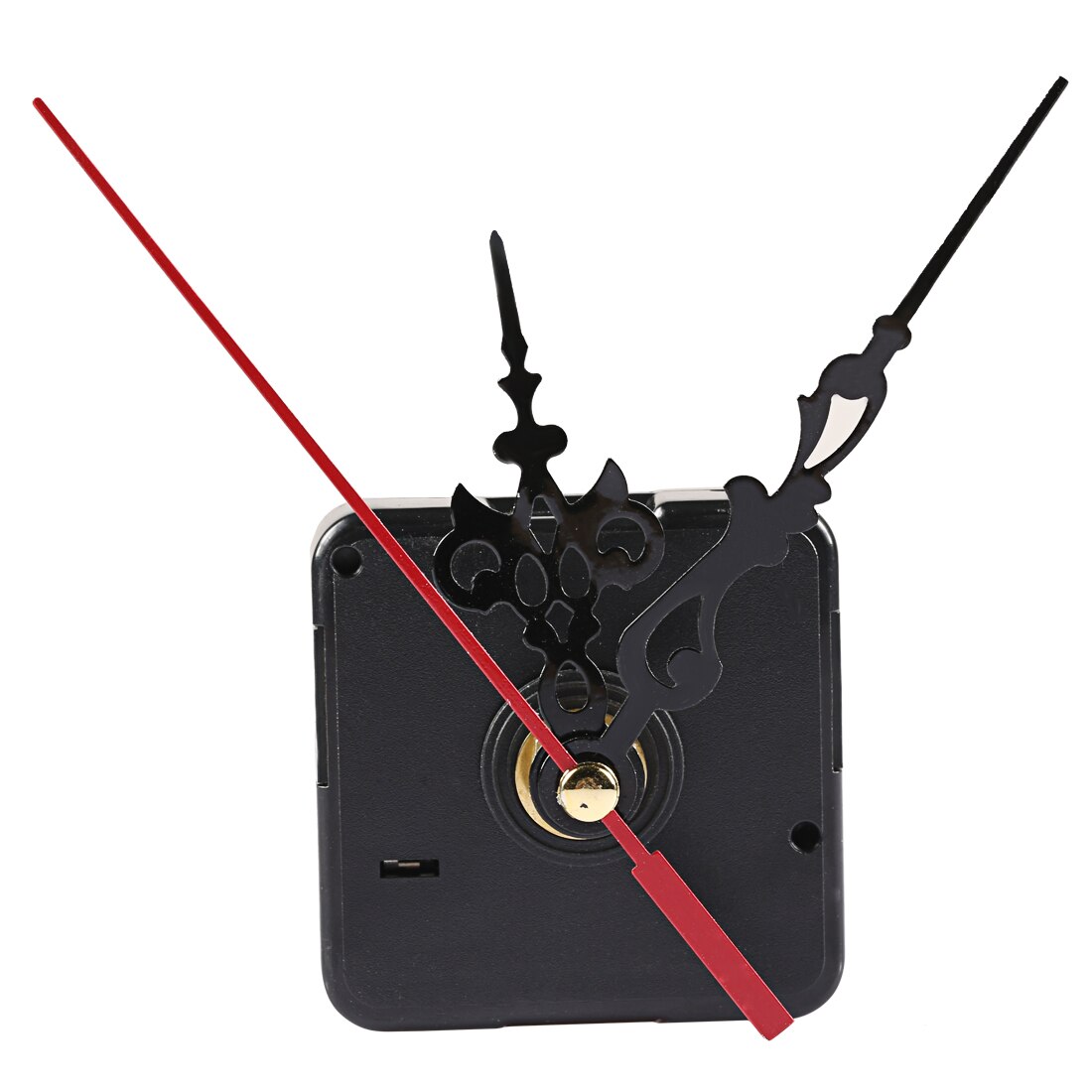 1pcs Silent Large Wall Clock Quartz Clock Repair Movement Hands For DIY Silent Large Wall Clock repair Clock Mechanism Parts: Black and Red