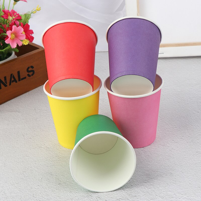 10 Pcs Kleur Wegwerp Cups Handgemaakte Papier Cups Kleuterschool Diy Handgemaakte Materialen Huishoudelijke Koffiekopje Keuken Accessoires