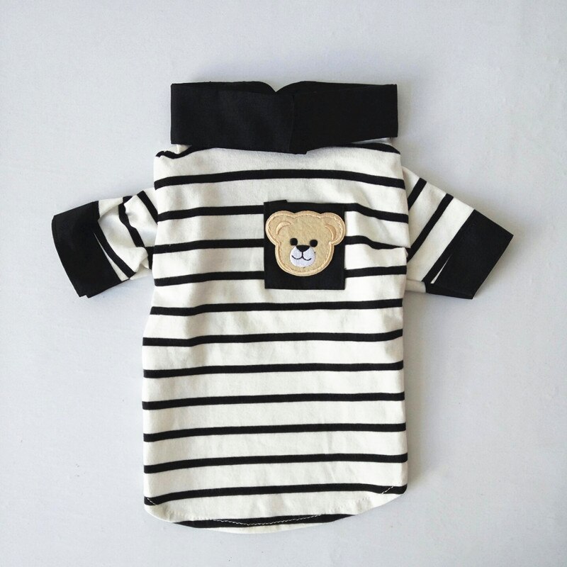 Crossover sleeve puppy T-shirt