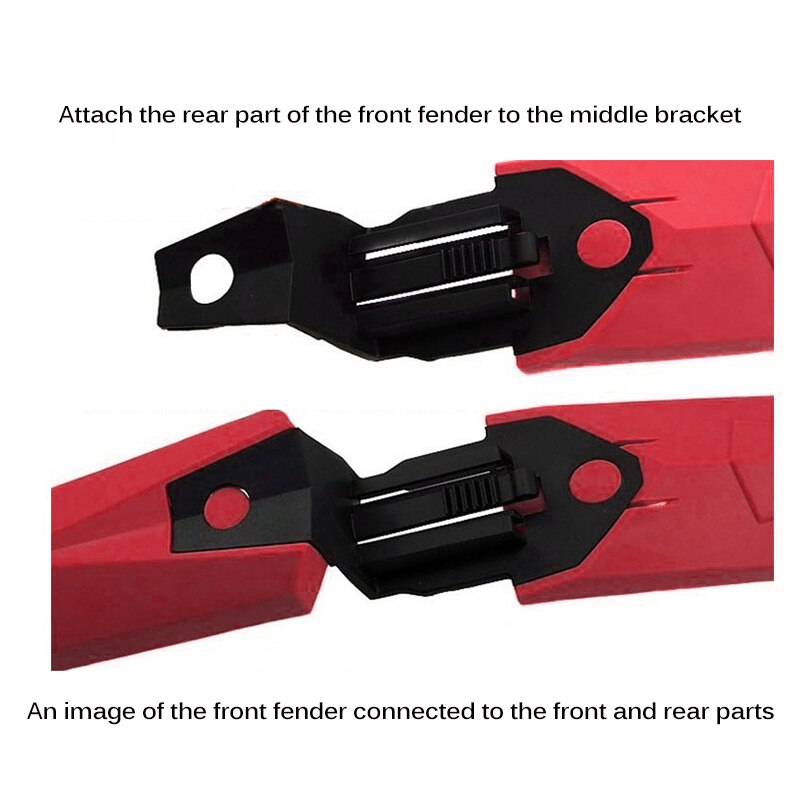 Fiets Voor/Achter Fenders 2 Kleuren Vleugels Voor Bike Fietsen Mountainbike Plastic Spatborden Fiets Accessoires Fiets onderdelen