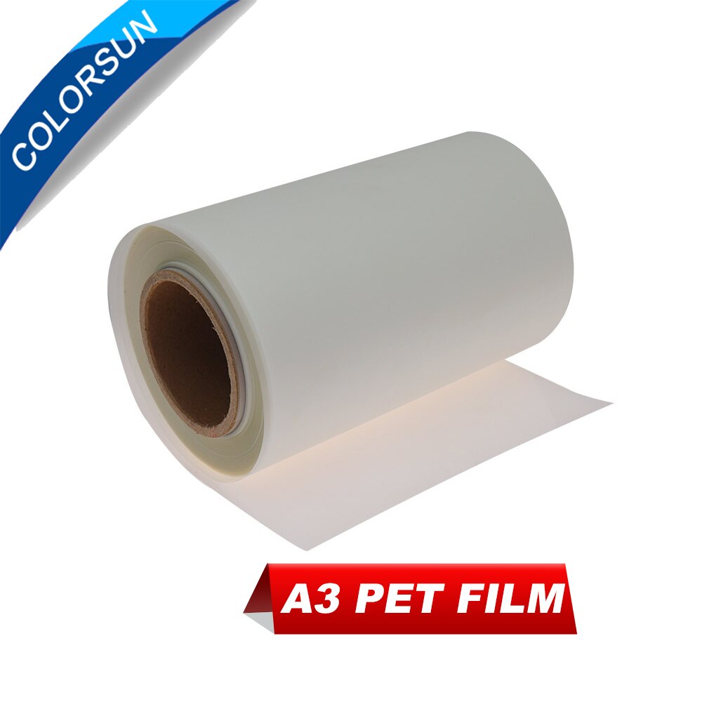 Colorsun 30Cm * 100M Roll Huisdier Overdracht Film A3 Dtf Huisdier Film Dtf Afdrukken Op T-shirt Pet Film rolls