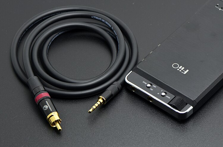 Hifi 3.5mm til rca spdif koaksial lydkabel for fiio  x7 x3k x5k x3 x5 2nd 3rd m9 m11 m15 e17 x5ii x3ii cayin  n5 hiby  r6 mojo