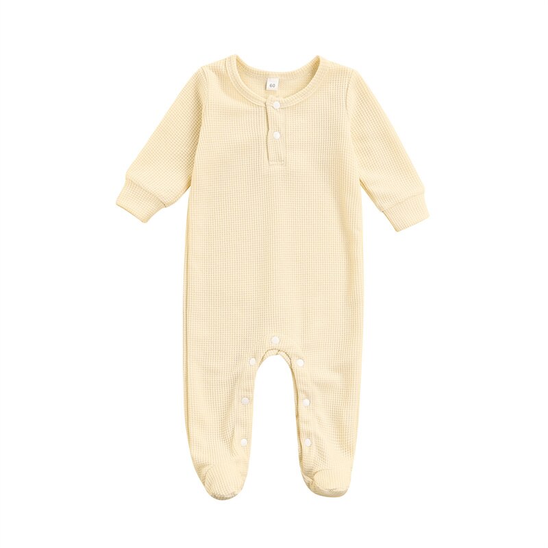 Pudcoco Stijl Pasgeboren Baby Meisje Jongen Bloemen Footies Jumpsuit Outfits Kleding: A / 3 6Months
