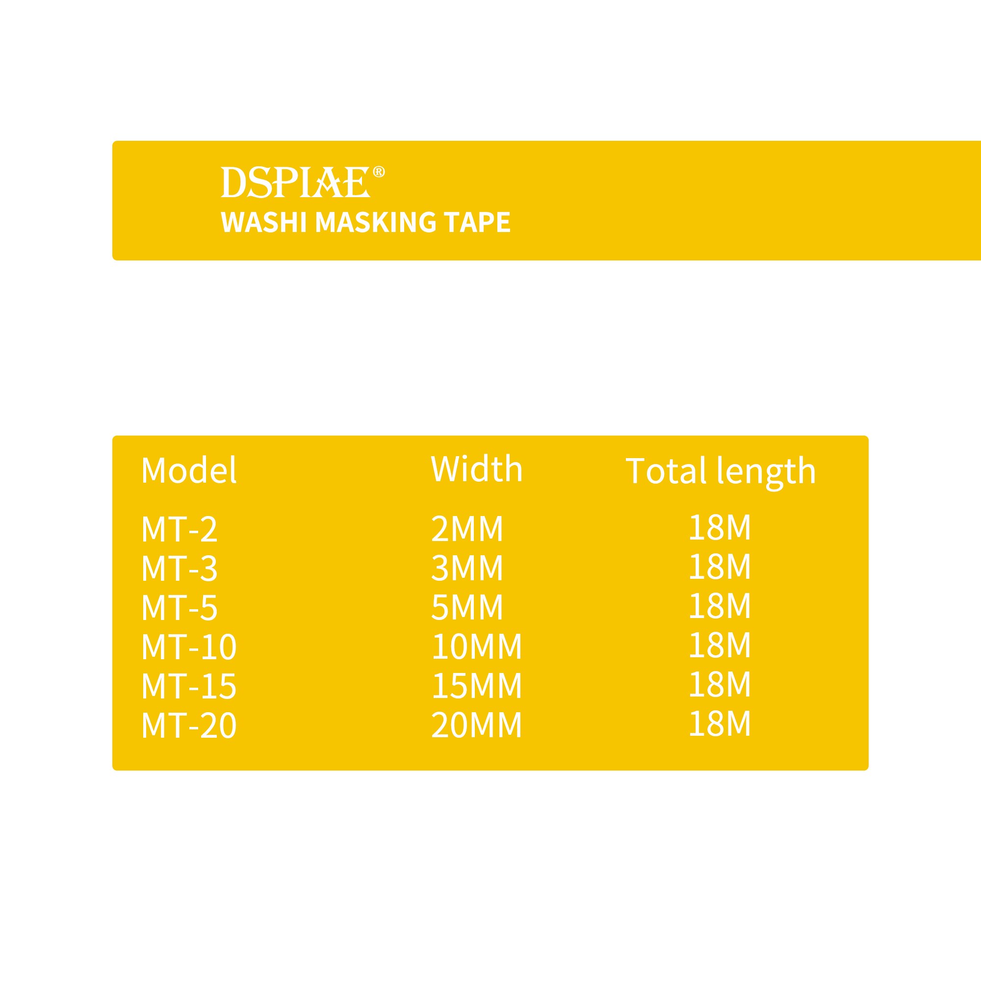 Dspiae Model Afplakband