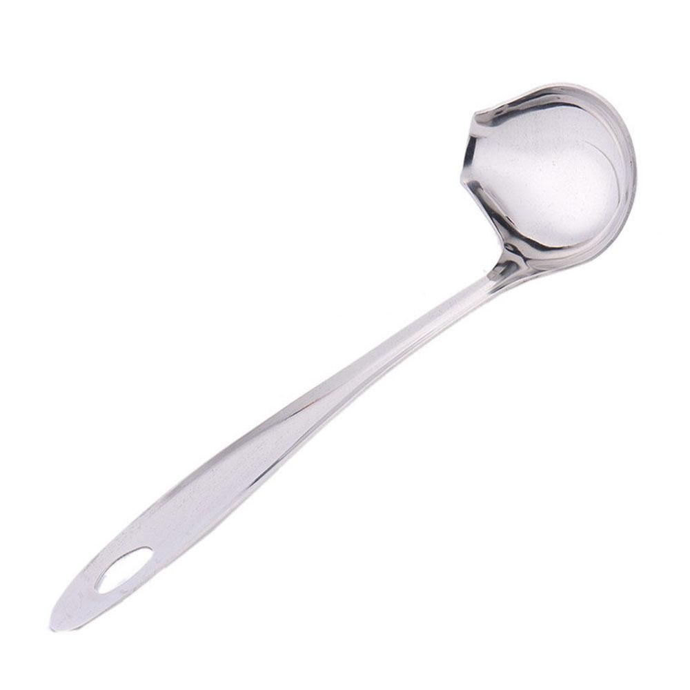 Pot Soup Cooking Tools Tableware Scoop Stainless Steel Kitchen Ladle Duck Mouth Shaped Spoon: Default Title