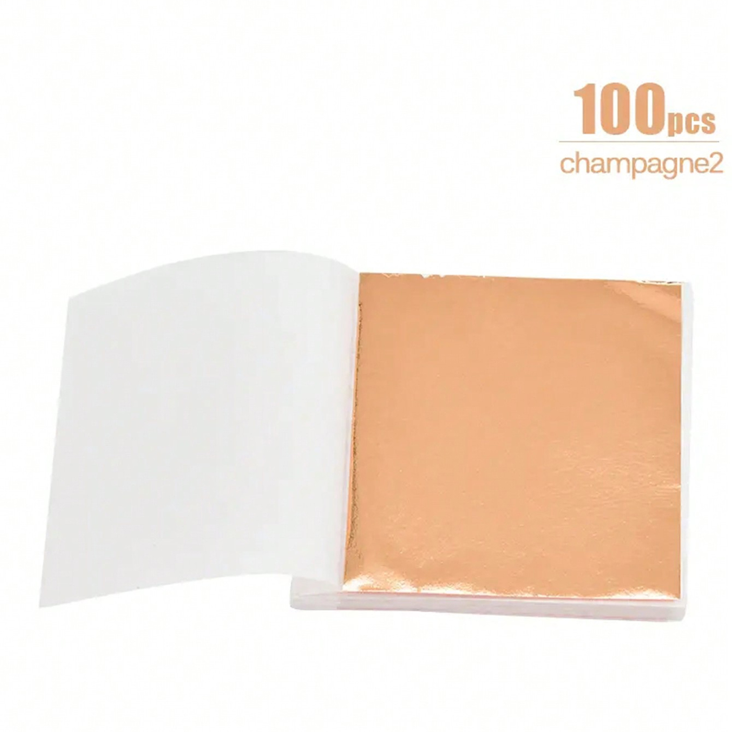 100 Stück DIY Nagel Blattgold Blätter Malerei Blattgold Papier Kunst Bastelpapier Geburtstagsfeier Hochzeitstorte Dessert Dekorationen: Licht Grau