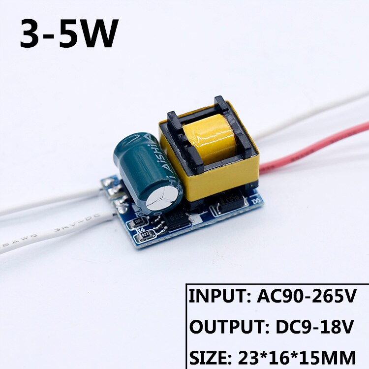 1w 2w 4w 6w 8w 11w led driver 300ma 12w 15w 18w 20w 25w 36w til led strømforsyning enhed belysning transformatorer til led adapter: 3-5w / Output 180-200ma