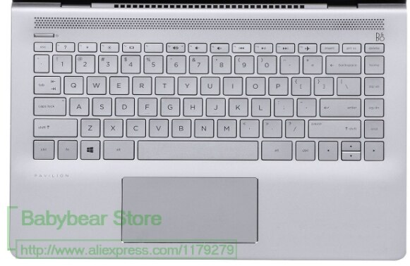 Til hp pavilion  x360 14 tommer tastaturbeskytter hud cover blød 14m-ba011dx 14m-ba013dx x 360 2- i -1 touch screen laptop