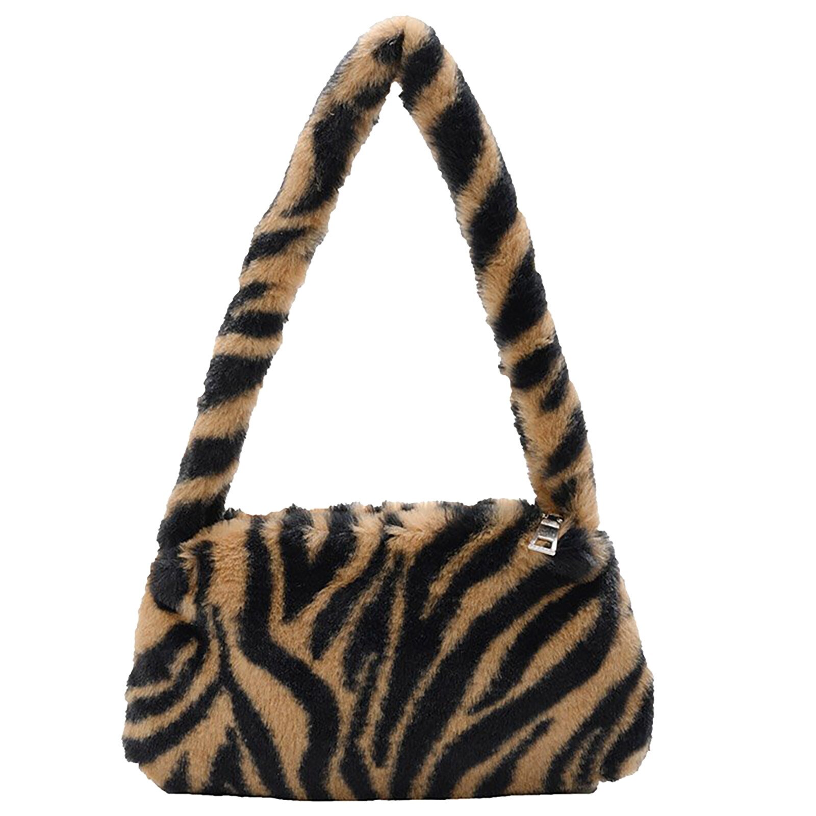 Borsa a tracolla pelosa borsa a tracolla portatile leopardata moda donna borsa a tracolla selvaggia borsa a tracolla borsa a tracolla femminile # BL2: B