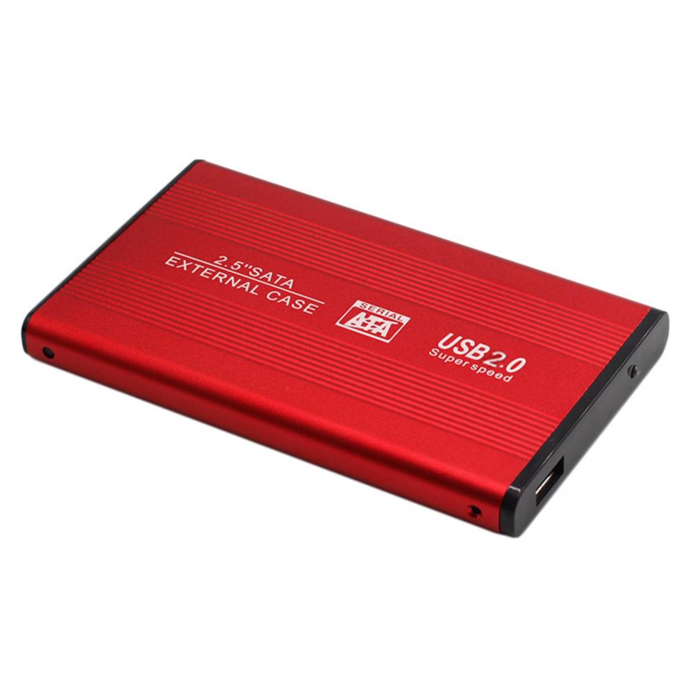 2.5 Inch USB 2.0 External Hard Disk Case Lightweight Hard Disk Enclosure Fine Workmanship for PC