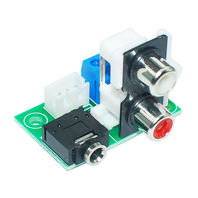 CIRMECH Audio adapter earphone Jack 3.5 mm Audio Socket PCB Adapter to 2.54 mm RCA to 3pin