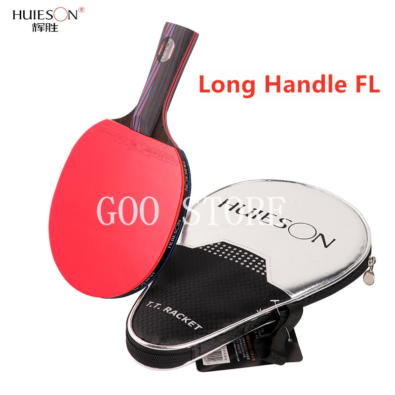 Huieson-raqueta de tenis de mesa Nano Carbon 9,8, raqueta de tenis de mesa de ataque rápido, entrenamiento , Original, palo de Ping Pong: 1pcs Long handle FL