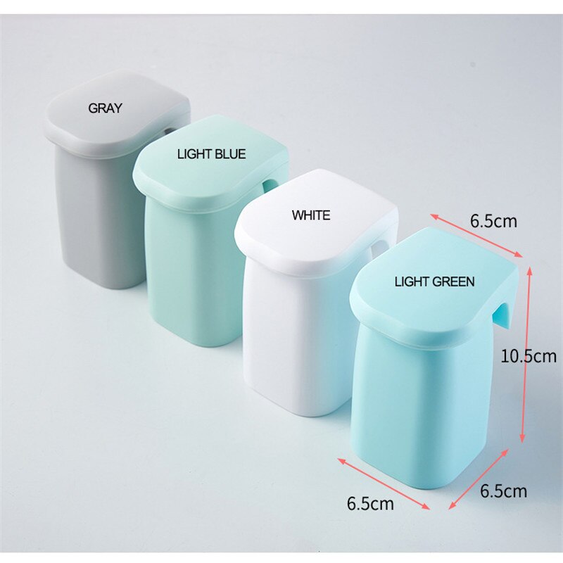Magnetisk vægmonteret mundskylleholder, husholdnings sugekop tandbørsteholder (hvid / grå / lyseblå / lysegrøn)
