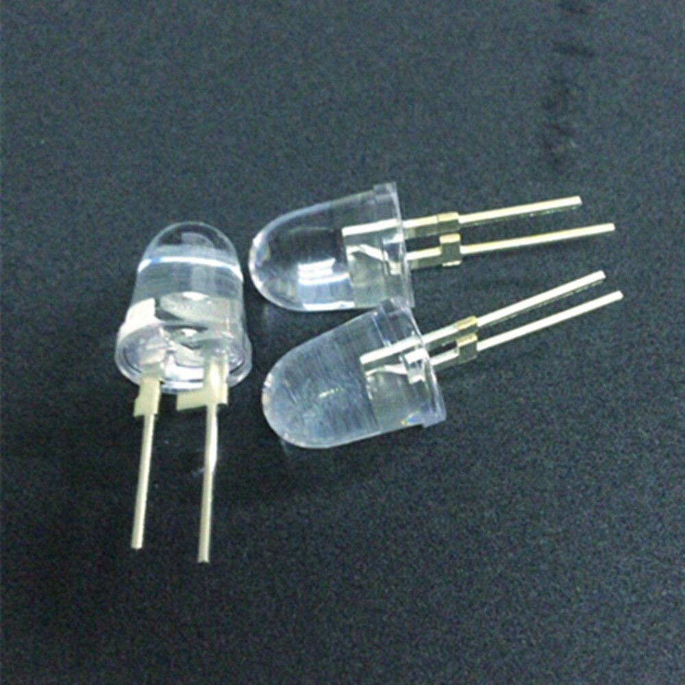 2 st/lot 10mm 0.5w ir led högeffekt infraröd diod infraröd led 850nm infraröd lampa kopparben värmeavledning