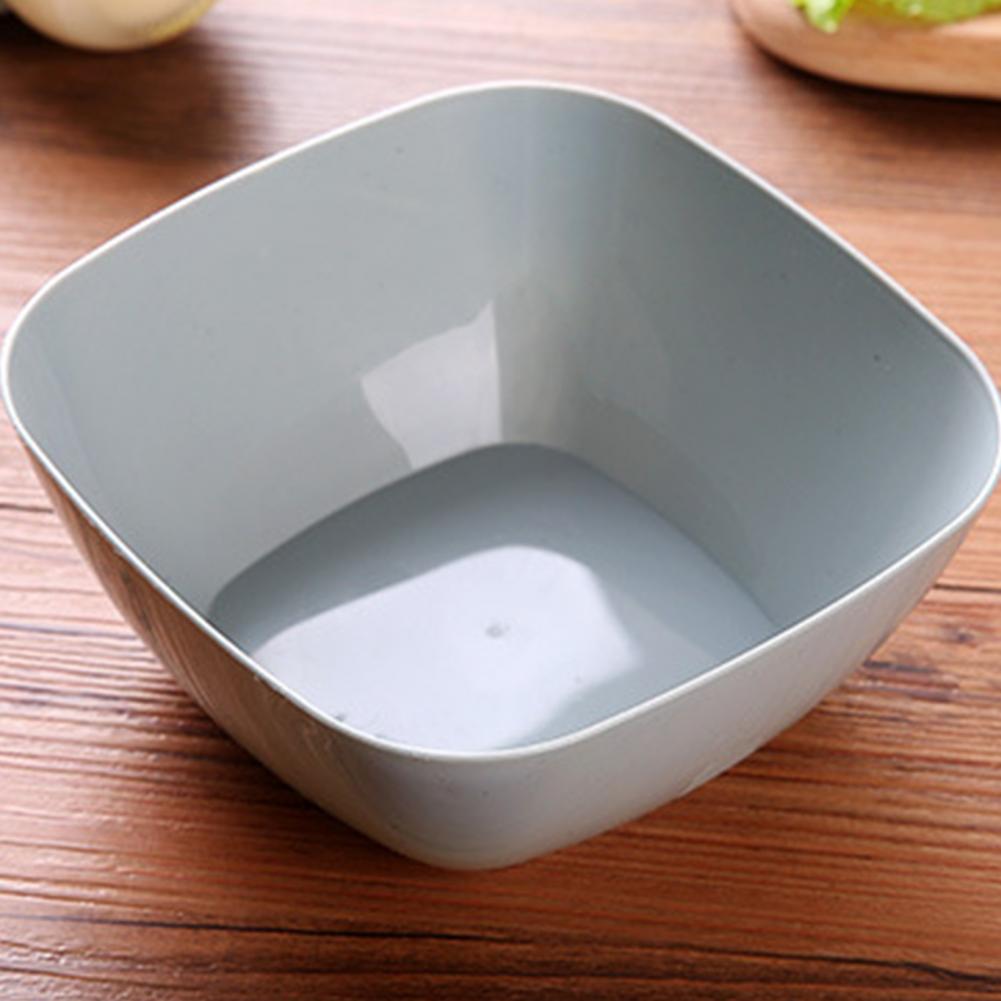 Vierkante Saladekom - 1.4L Inhoud - Onbreekbaar Plastic Eco-vriendelijk - voor Feest Picknick Keuken
