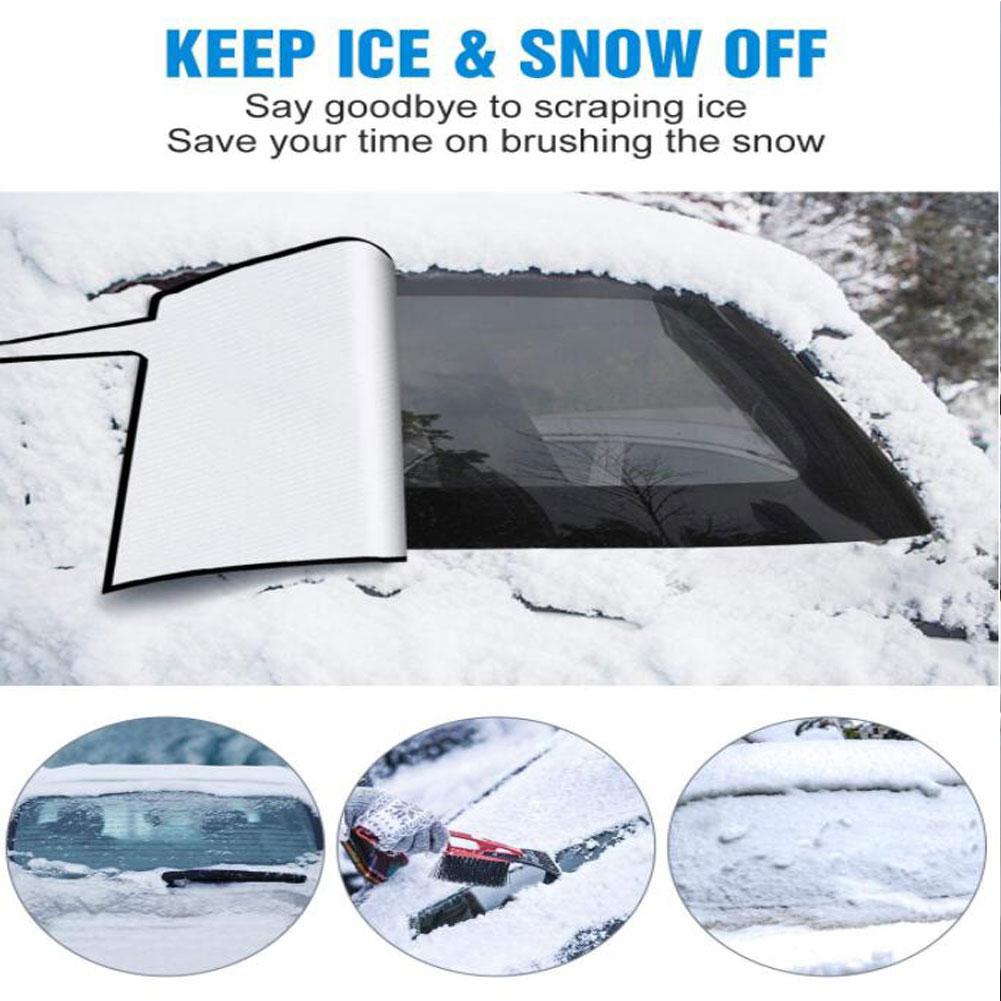 140x120cm Windschutz Abdeckung Auto Fenster Bildschirm Sonnenlicht Frost Eis Schnee Staub Protector Wärme Sonne Matte mit Spiegel covers