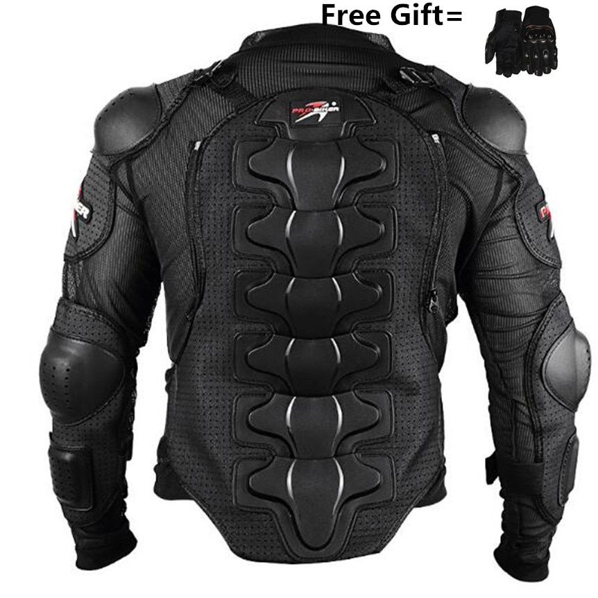 Motorfiets Jassen Motorcycle Armor Racing Body Protector Jacket Motocross Beschermende kleding + motorfiets