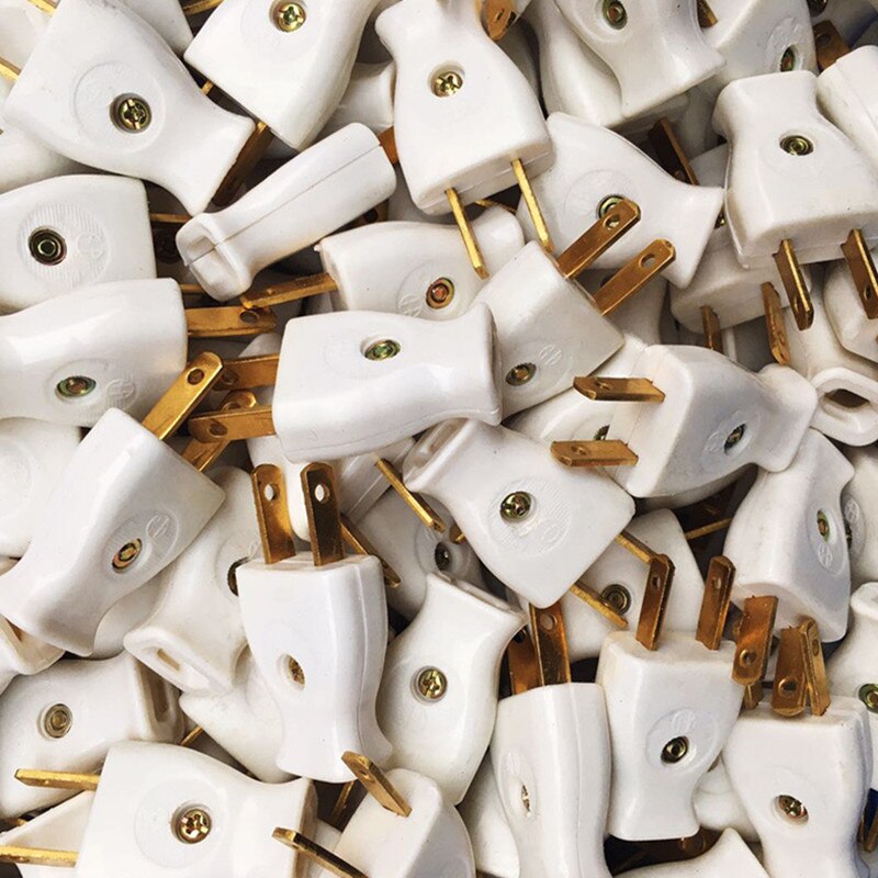 America 2 Pole 15A Male US Wiring Plug Adapter Female Socket Type A Power Strip Connector Japan Rewirable Cable Convert Plug