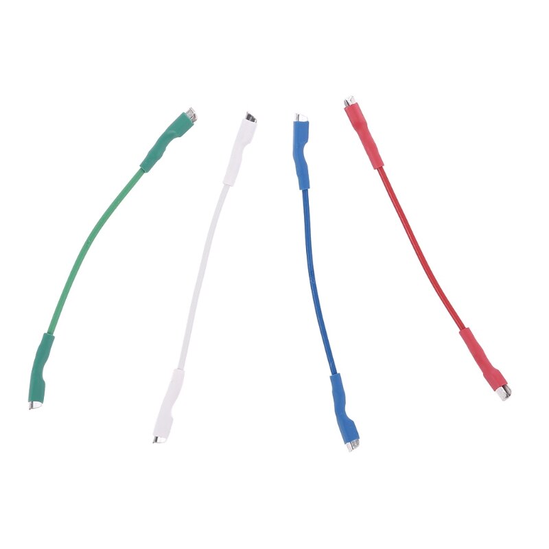 Cabeçote prateado universal 4 peças, fios de cabeçote cabo 50mm para 1.2-1.3mm pinos giratórios