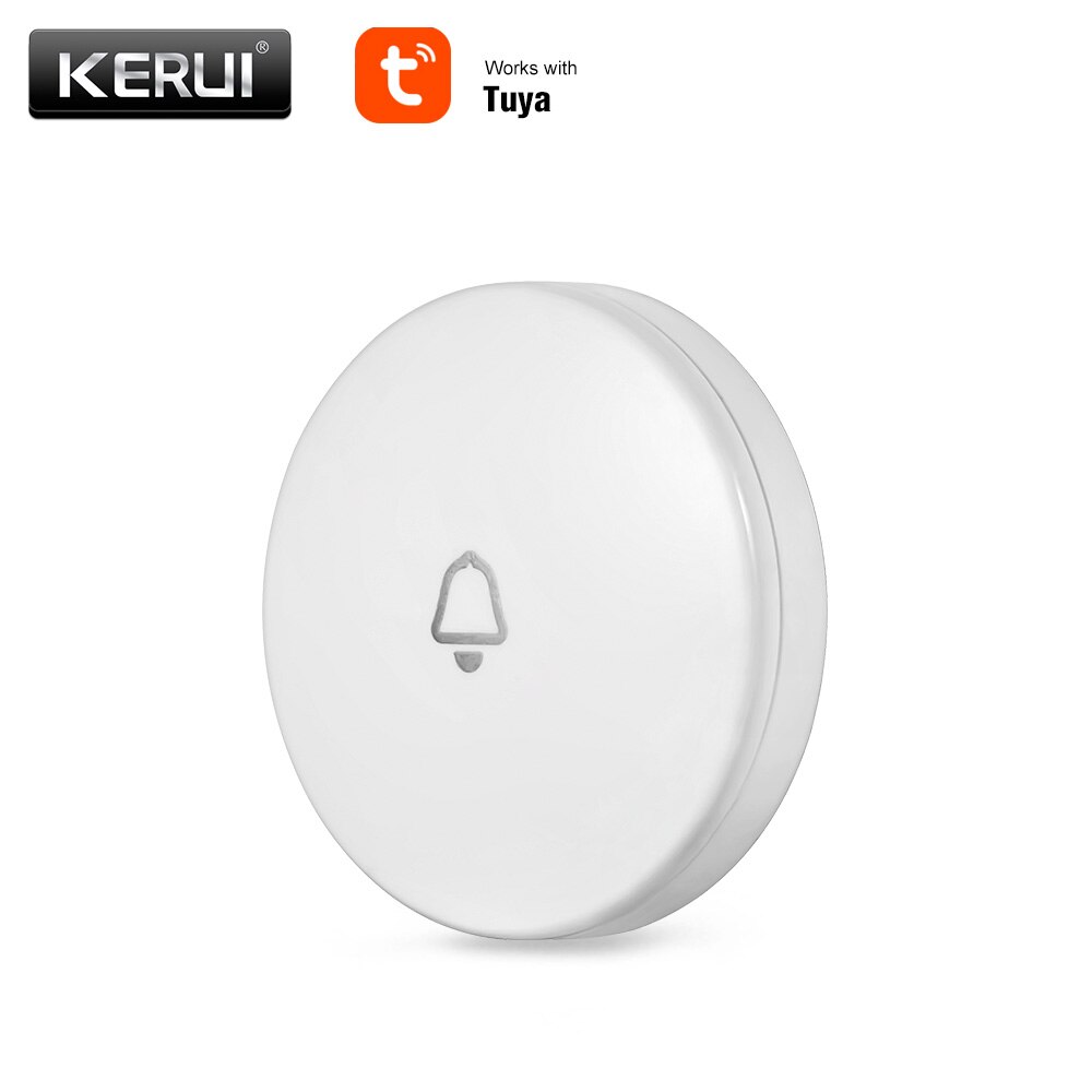 Passerelle multifonctionnelle KERUI Tuya APP système d'alarme sécurité à domicile système d'alarme intelligent fonctionne avec Google Assistant/Alexa contrôle: Button