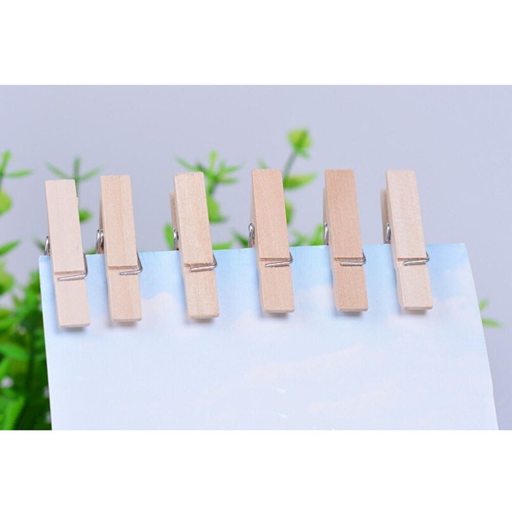 20Pcs Mini Wasknijpers Mini Natuurlijke Houten Wasknijpers, multifunctionele Wasknijpers Fotopapier Peg Pin Craft Clips Houten Clips