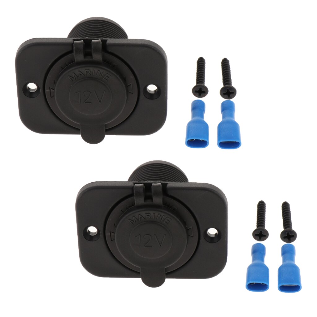 2x 12v 24v auton moottoripyörän veneen sytyttimen pistoke virtalaturin paneeli
