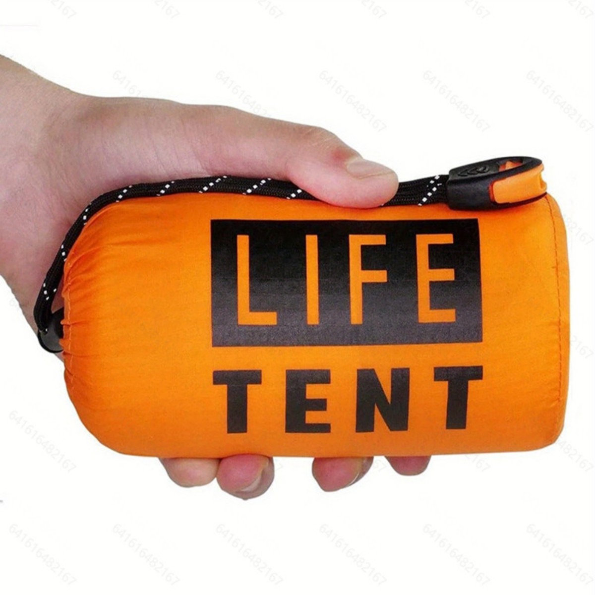 Lichtgewicht 2-persoons tunneltent - waterdicht PE-materiaal - perfect voor wandelen en backpacken: Oranje