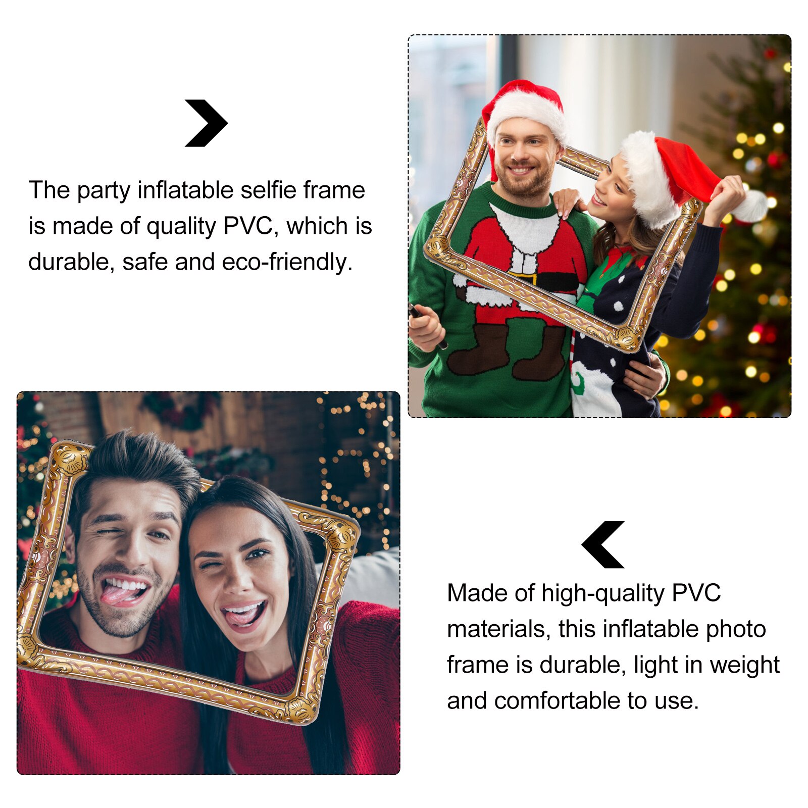 1Pc Party Selfie Picture Frame Inflatable Frame Photo Booth Prop Party Supply
