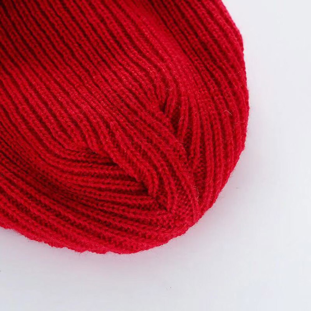 Geebro heren dames gebreide baggy muts oversized wintermuts ski winter gebreide muts dames effen kleur skullies muts