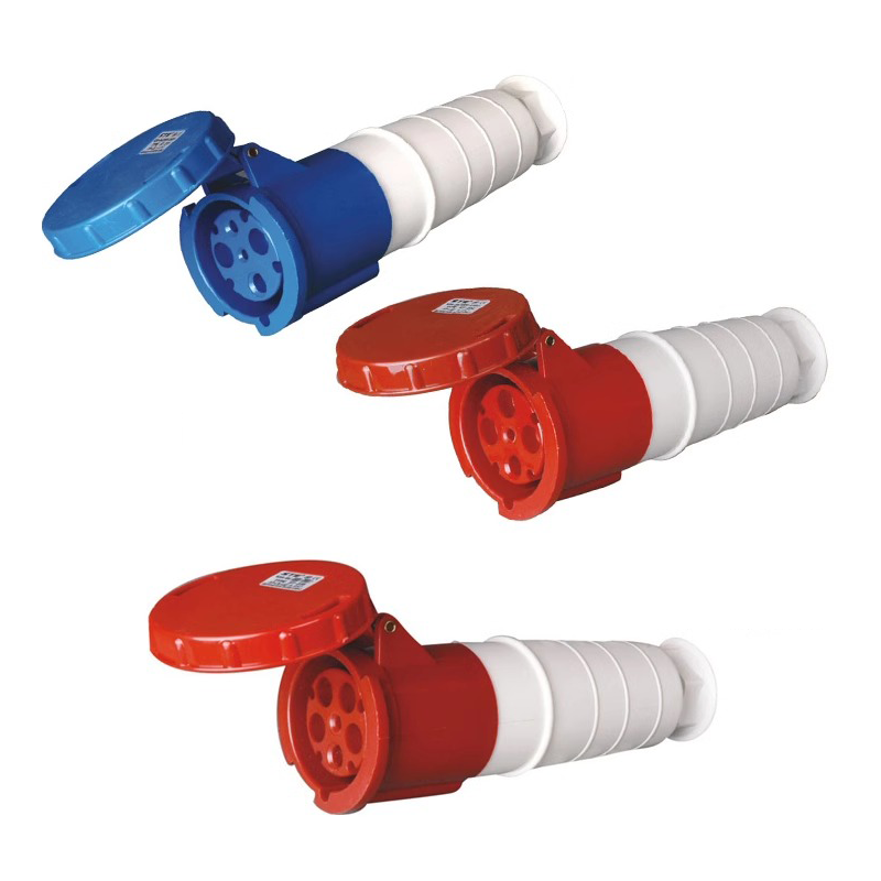 63A Industrial Plug and Socket 3P/4P/5Pin Electrical Connector IP67 Wall Mounted Socket Male&Female Plug