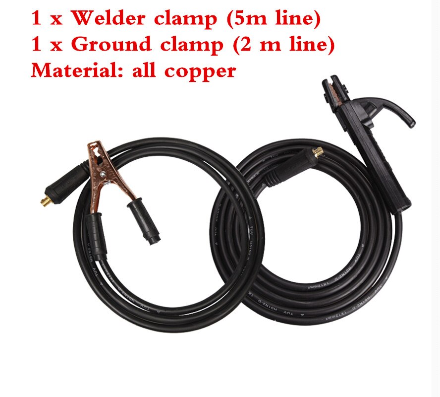 Jeu de fils à souder 200 250 315, pour Machine à souder électrique avec fil de soudage domestique et fil de terre carré Wel: C