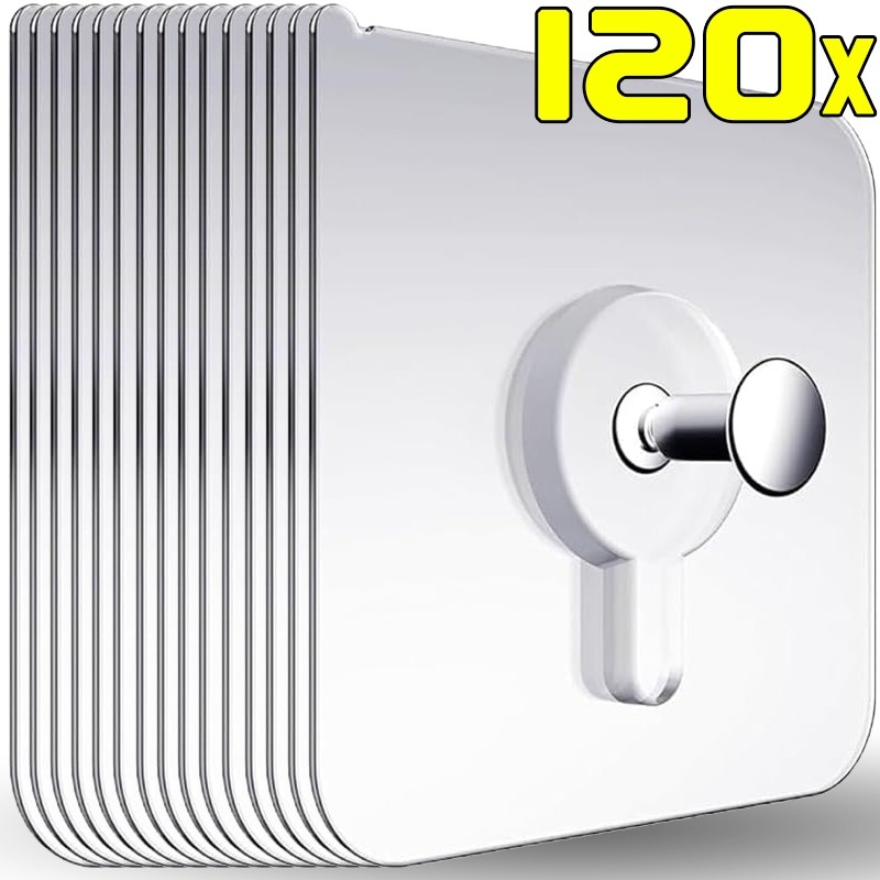 Ganchos adhesivos fuertes, soporte para marco de fotos, póster, reloj, sin ganchos de perforación, hogar, cocina, baño, colgador impermeable, ganchos de tornillo