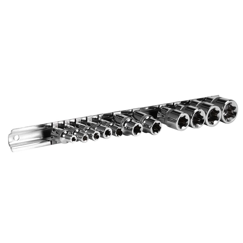 Stopcontact opbergrek houder verdeler 1/4 inch 3/8 inch met zeskantige dop op rail doppen opbergrek gereedschapsorganizer sleutel opbergrek