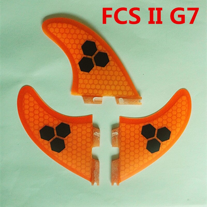 SRFDA surf fin for FCS II box fins with fiberglass honey comb material for surfing L-size G7 3pcs/set surfboard fin