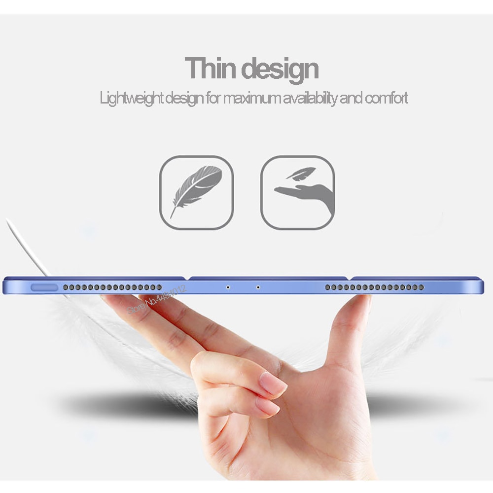 For iPad Pro 11-in Release Case Ultra Slim PU Leather Trifold Stand Cover For iPad Pro 11 Smart magnetic Auto / Sleep