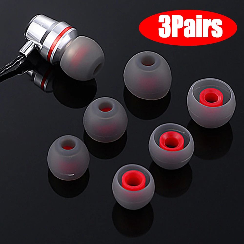 3/1 pares de almohadillas para auriculares, puntas para auriculares, almohadillas de silicona para auriculares L M S, cubiertas para auriculares internos, accesorios para auriculares: XS / Dim gris