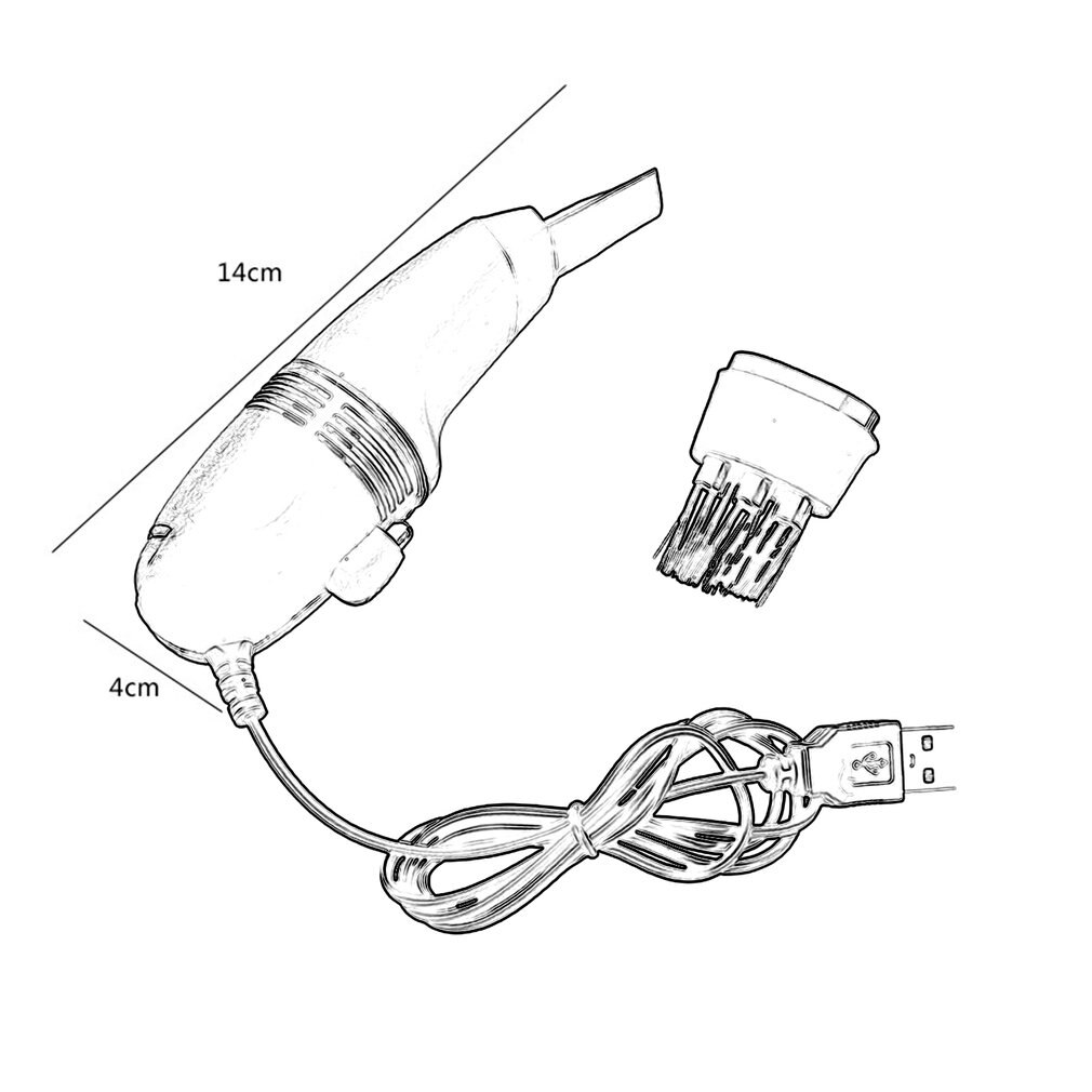 Mini Computer Vacuum USB Keyboard Cleaner PC Laptop Brush Dust Cleaning Kit Vaccum Cleaner Computer Clean Tools