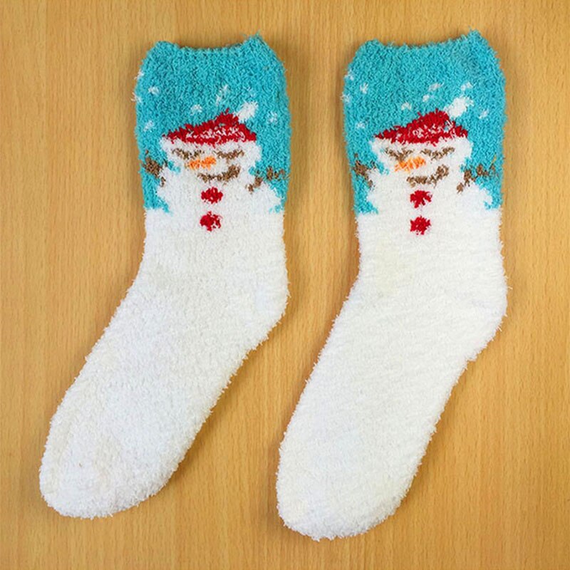 1 paar Vrouwen Sok Winter Warme kerst sokken leuke Japanse dames meisjes sokken Kerstman Herten Sokken Xmas Kerst sokken: 10