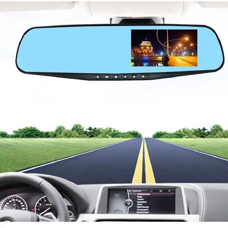 LCD DVR Video Dash Cam Recorder 1080P FHD Camera Front Rear Duals Lens Driving Recorder F-Best