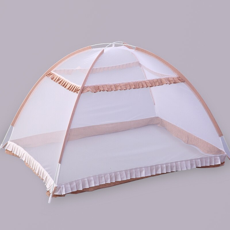 Babyseng kalesje uten bunn bærbar sammenleggbar babyseng myggnett låve myggtelt 65*115cm låve utendørs campingtelt: Xiaogezong