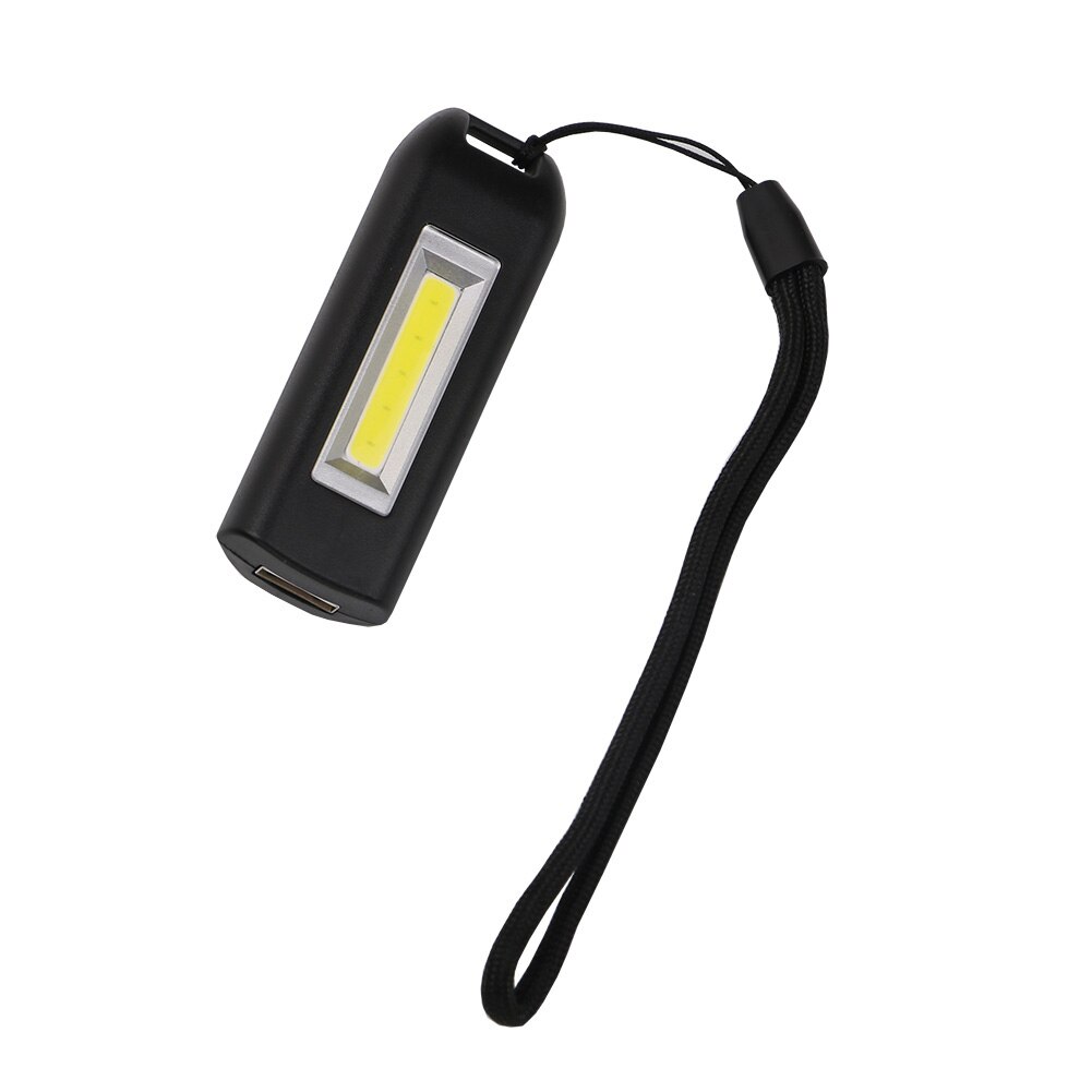 3 mode LED light keychain rechargeable mini emergency light Tent bulb portable flashlight-JA55: Black