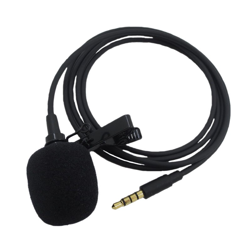 Microphone Clip-on Collar Tie Mobile Phone Microphone Mic for Ios Android Cell Phone Recording: Default Title