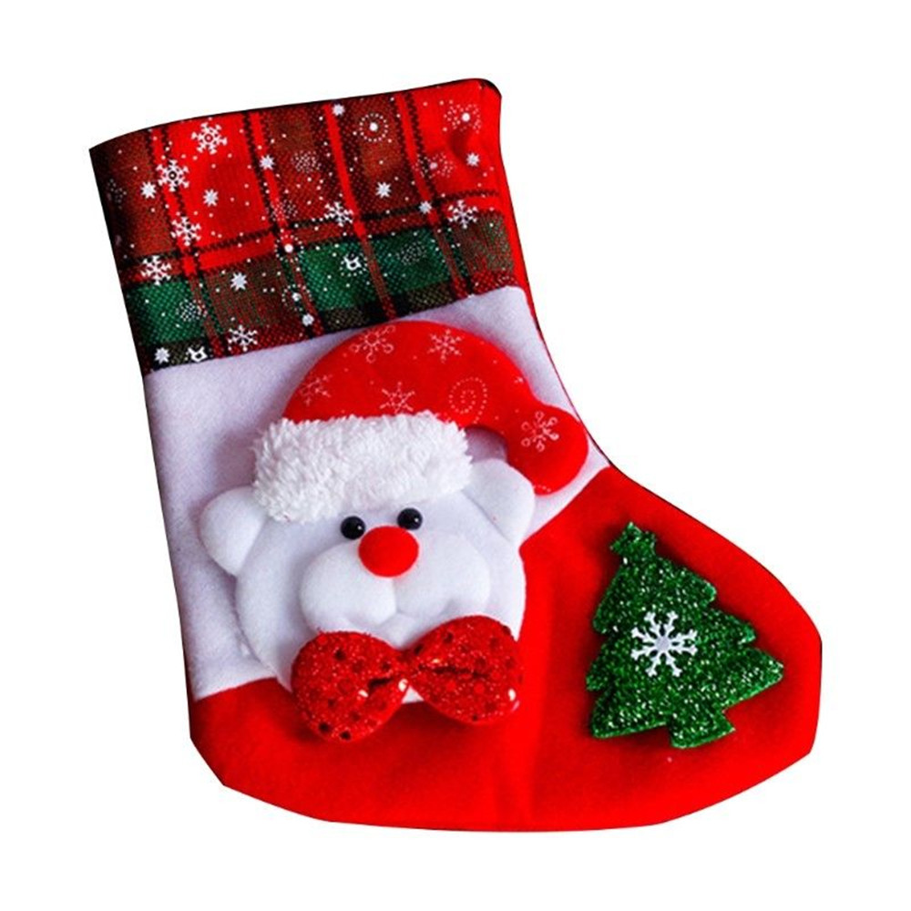Kerst Santa Sokken Leuke Ornamenten Festival Party Xmas Decor Deur Muur Haard Boom Opknoping Decor Bag gratis leveren