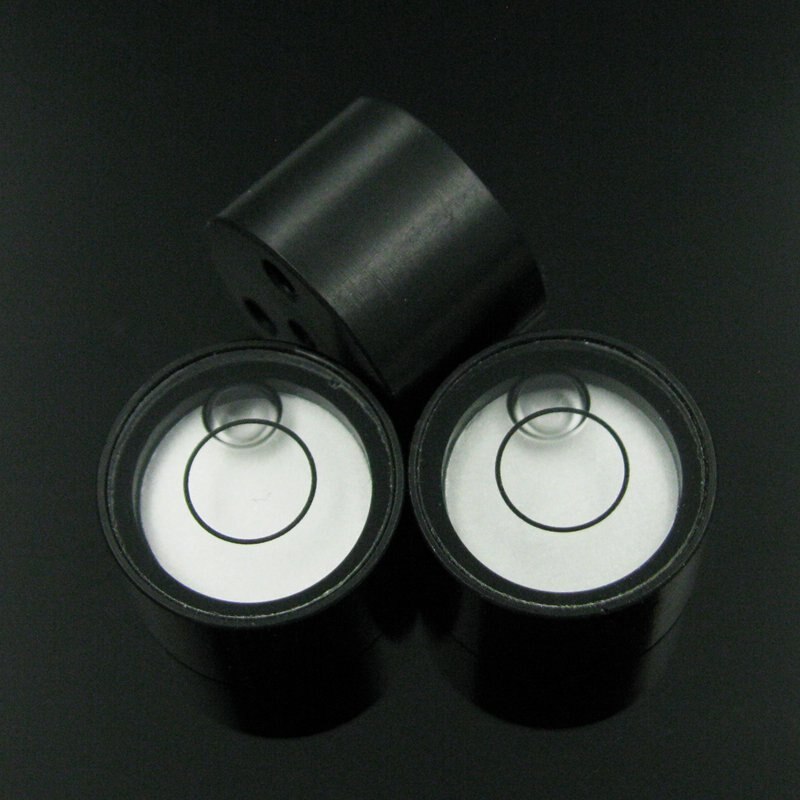 Circular Spirit Level Bubble with Mounting Holes for Leica Prism Level Measuring Instruments Diameter 17*11.5 mm 1 PCS