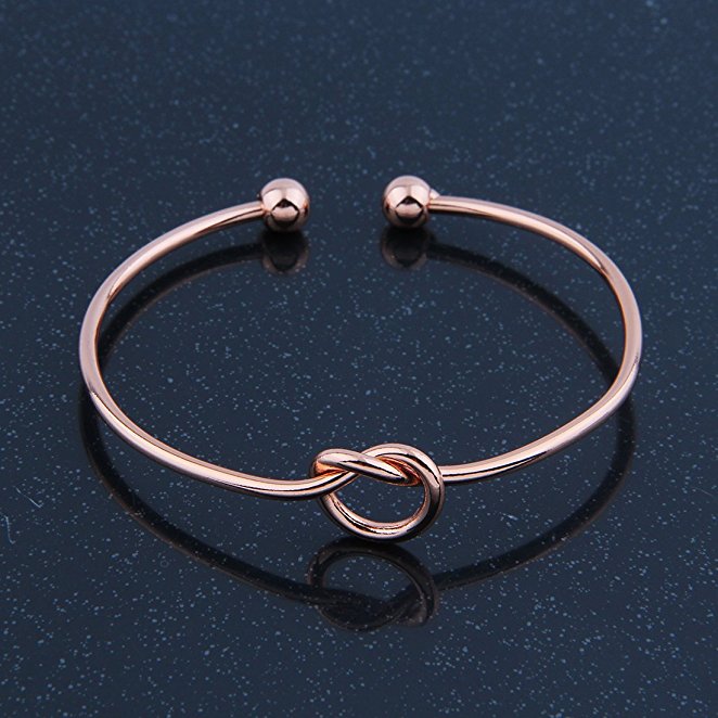 4 color of gold bracelet Women metal bangle bracelet Bracelet girl a birthday Jewelry: Rose Gold Color