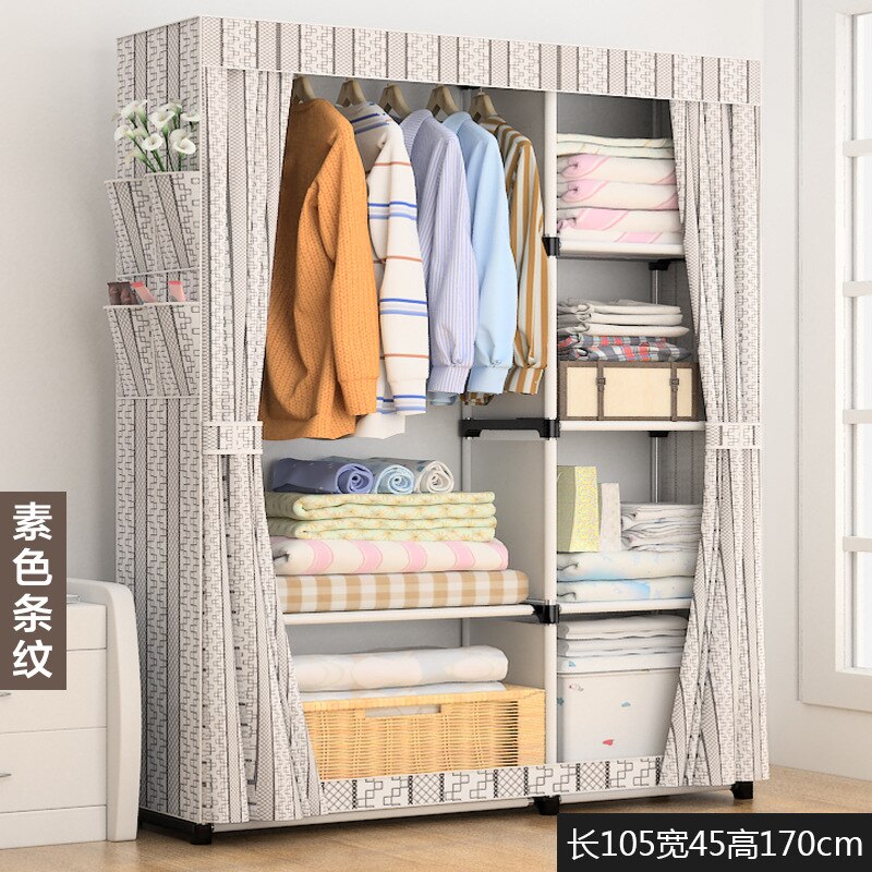 Auf Moderne Einfache Kleiderschrank Stoff Falten Tuch Schrank DIY Montage Einfach Installieren Verstärkung Kleiderschrank: C5