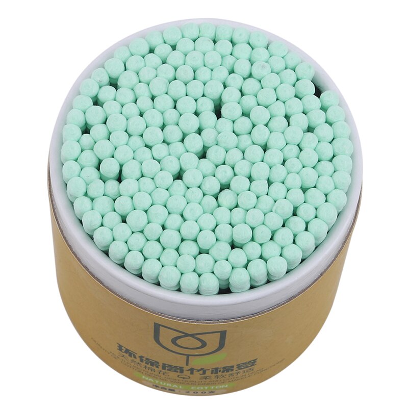 Cotton Swab Disposable Double-headed Bamboo Stick Swab Soft Buds Cleaning Of Ears Color Tampons Pampons Health Beauty Supplies