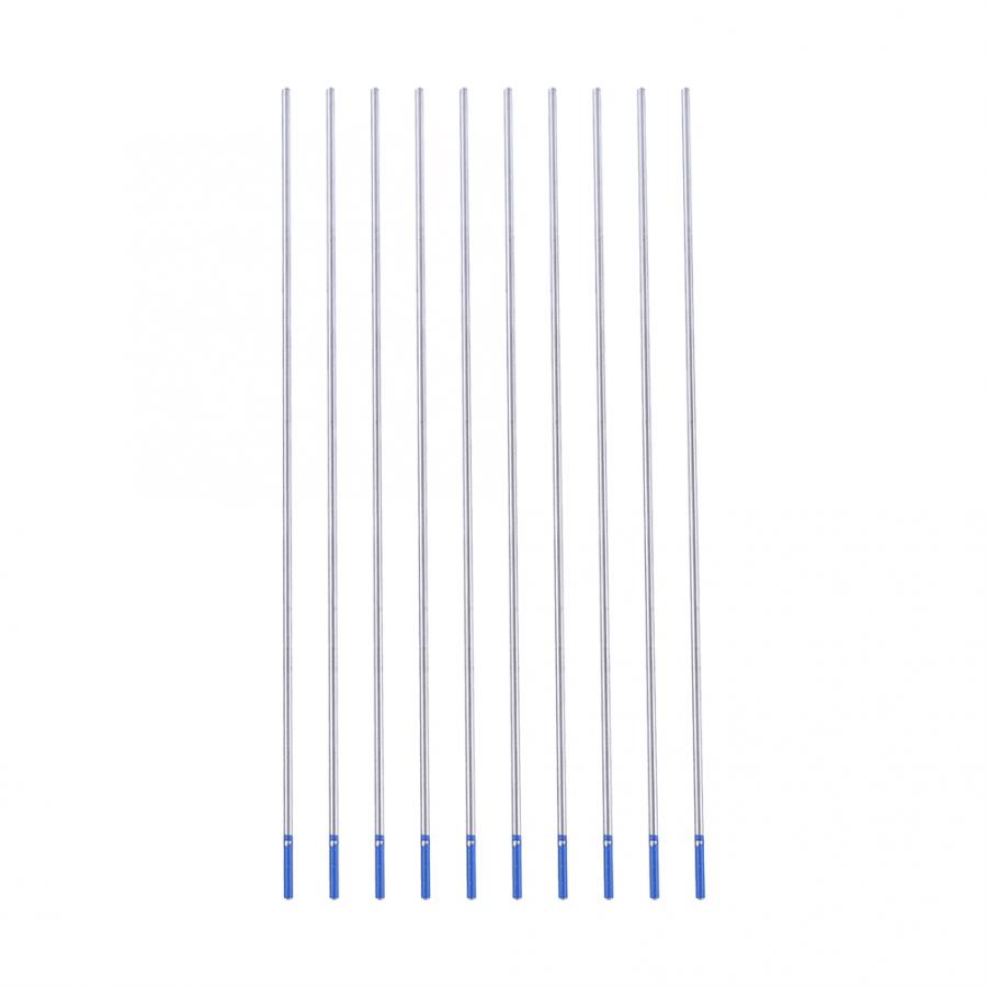 Wolfram elektrode professionelle 10 stücke Wolfram Schweißen Elektroden Lanthan Elektrode Blau Spitze 1,0/1,6/2,4mm Tungstens